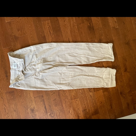 cream color corduroy urban outfitters bdg cords jeans straight leg high rise - Picture 3 of 4